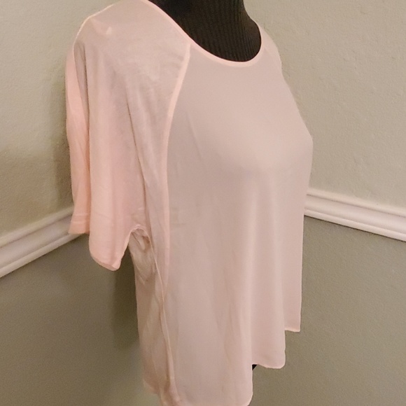 NWT FOREVER 21 Contemporary mixed media top - Picture 3 of 5